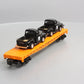 MTH 30-76671 O Long Island Flat Car with 2 '53 Ford Pickup Trucks