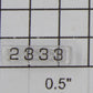 Lionel 8106-53 Left Hand Marker Lens Number Board