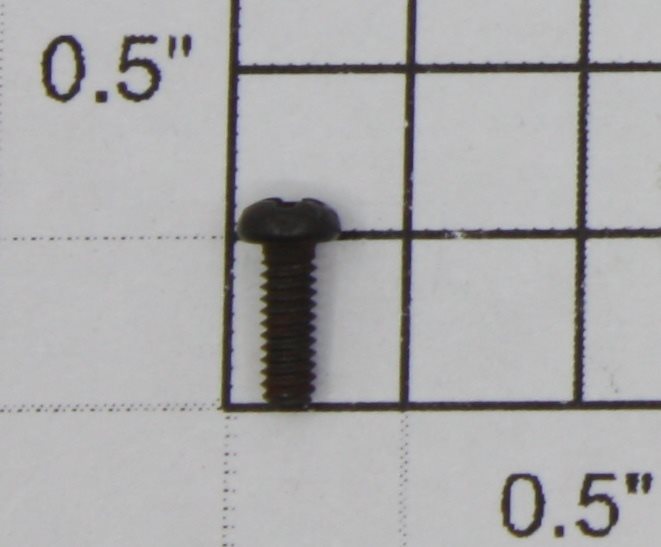 Lionel 8306-530 #2-56 x 1/4" Black Round Head Turbo Generator Screw