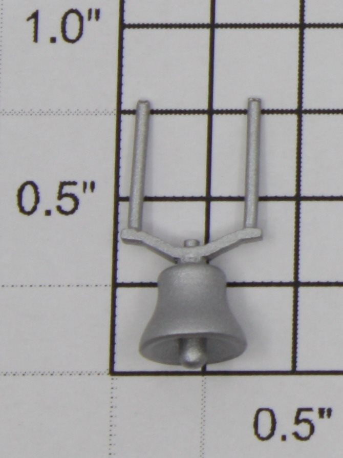 Lionel 8079-402 Silver Painted Bell Assembly for GS-2 and GS-64