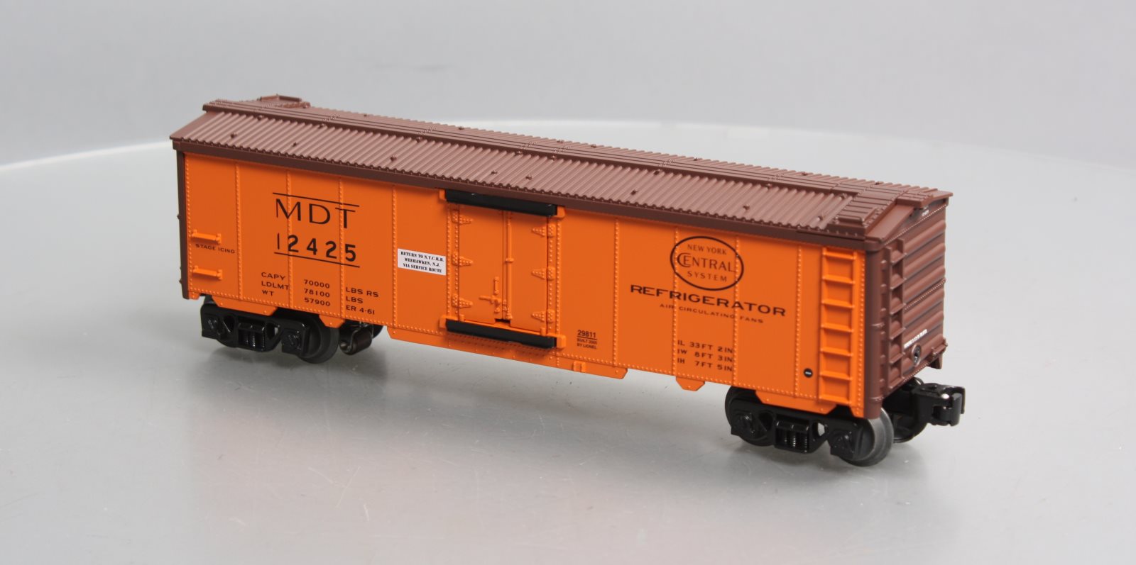 Lionel 6-29811 O Gauge Merchants Despatch Transit Hot Box Reefer Car #12425 LN/Box