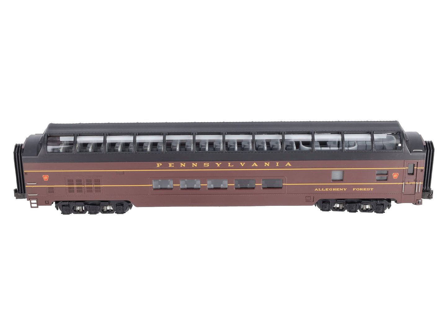 MTH 20-67010 70' ABS Full Length Vista Dome Passenger Car Smooth Pennsylvania