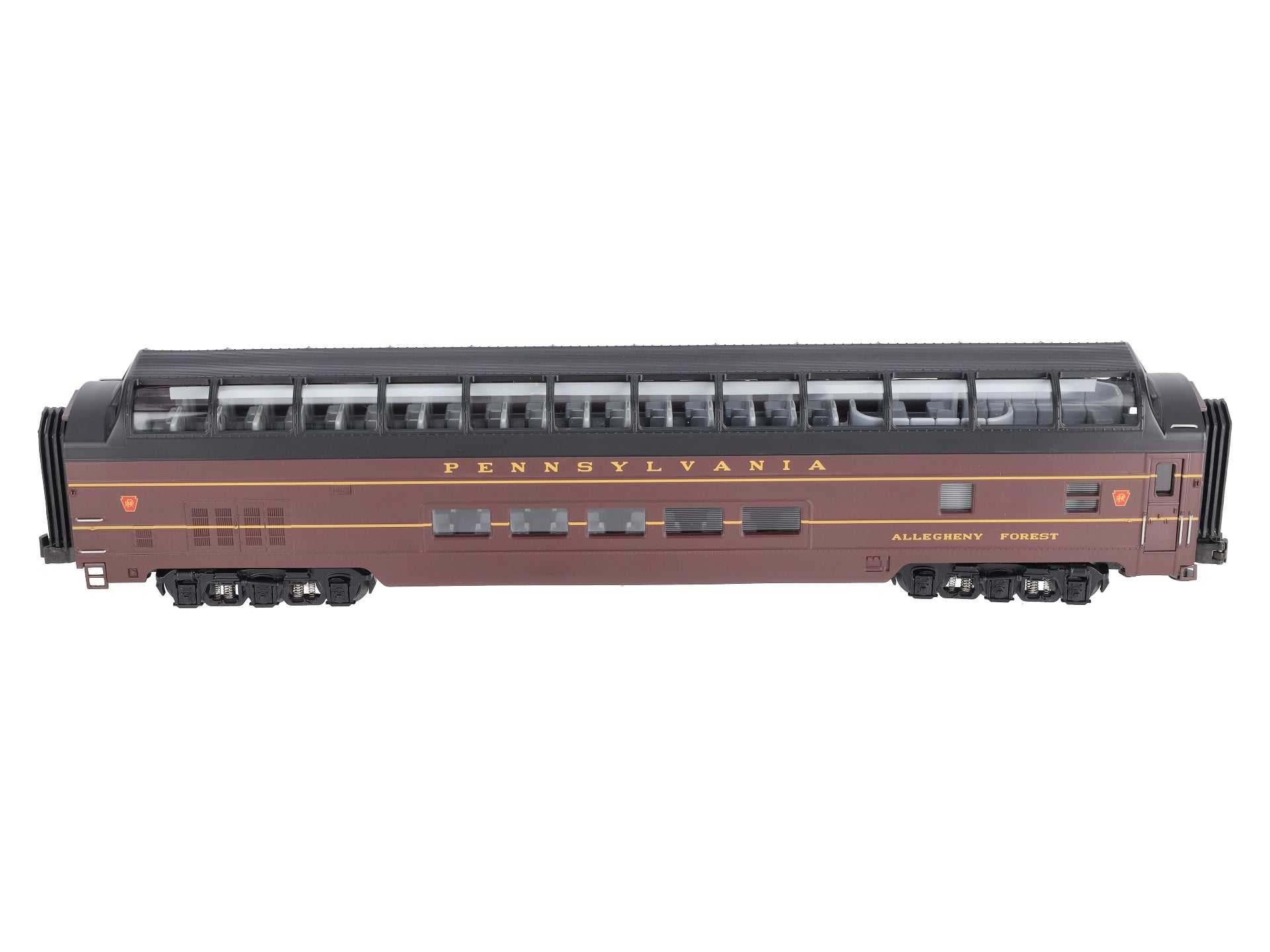MTH 20-67010 70' ABS Full Length Vista Dome Passenger Car Smooth Pennsylvania