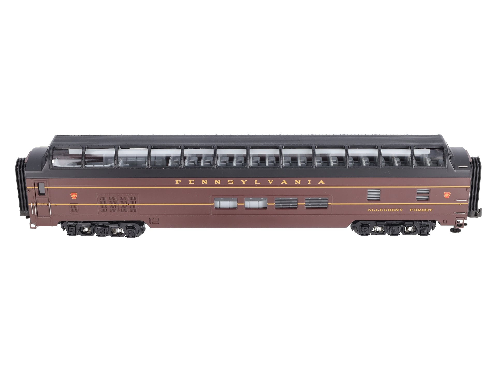 MTH 20-67010 70' ABS Full Length Vista Dome Passenger Car Smooth Pennsylvania