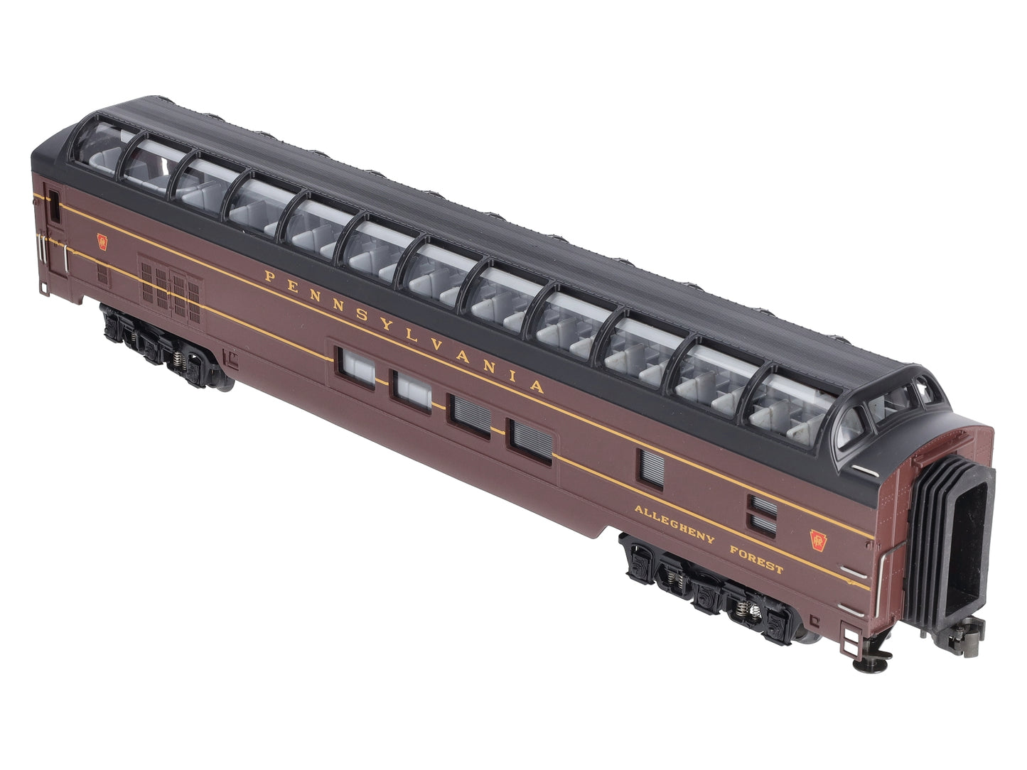 MTH 20-67010 70' ABS Full Length Vista Dome Passenger Car Smooth Pennsylvania