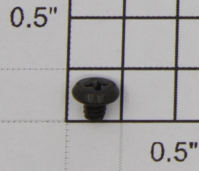 Lionel 8306-632 #4-40 x 1/8" Black Phillips Pan Head Oil Plug Screw