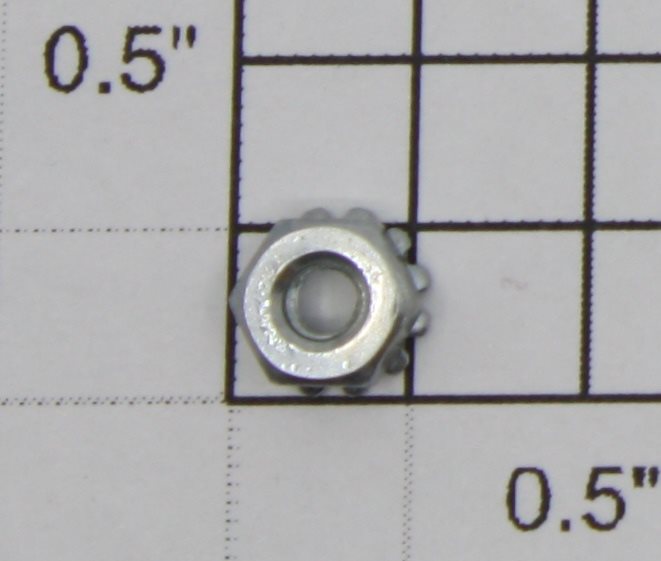 Lionel 8071-40 #4-40 Hex Nut with Attached Lock Washer