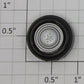 Lionel 18447-64 Executive Inspection Car Tire with Silver Painted Hubcap