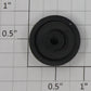Lionel 18447-64 Executive Inspection Car Tire with Silver Painted Hubcap