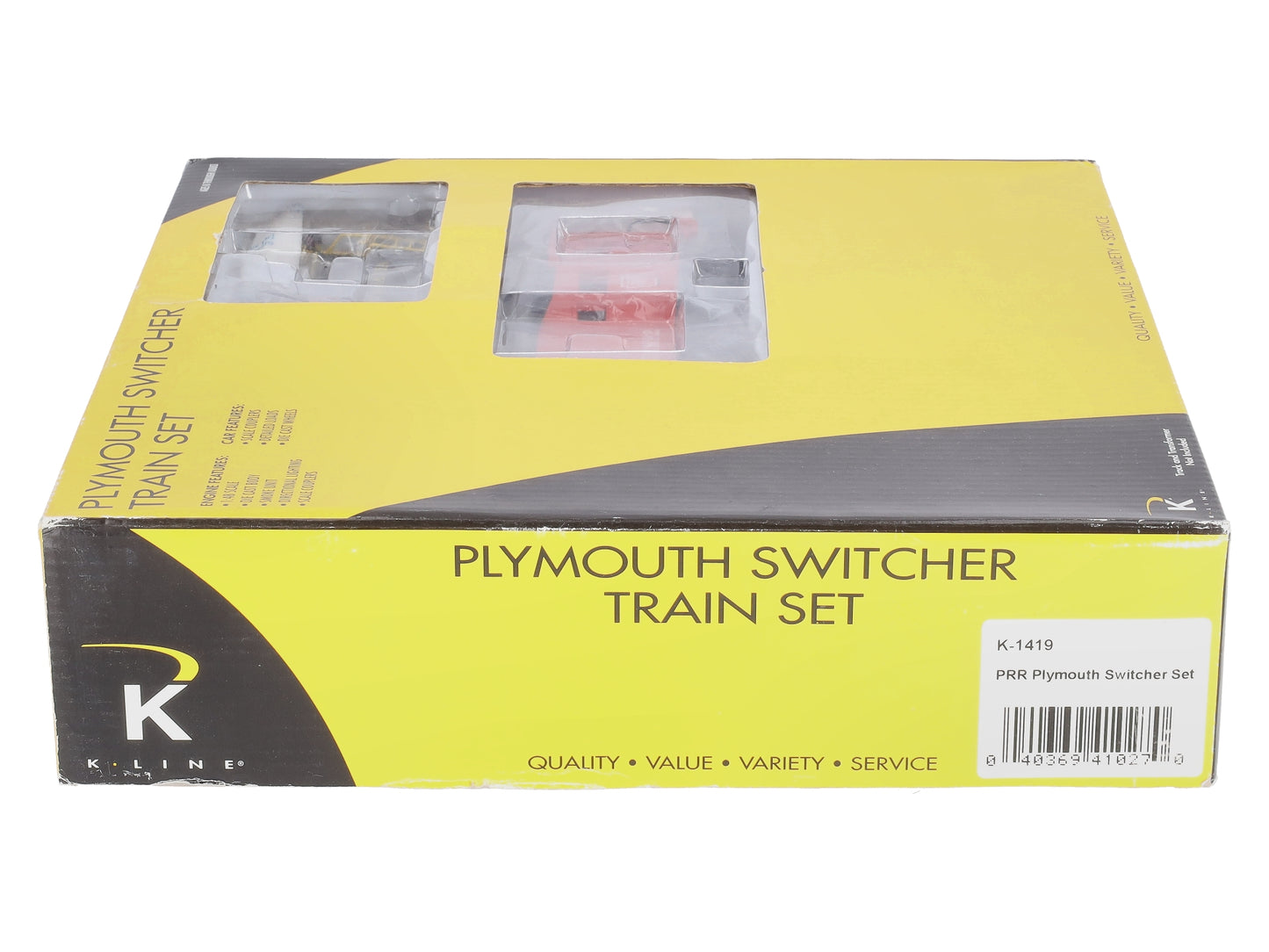 K-Line K-1419 Pennsylvania Plymouth Switcher O Gauge Train Set MT/Box