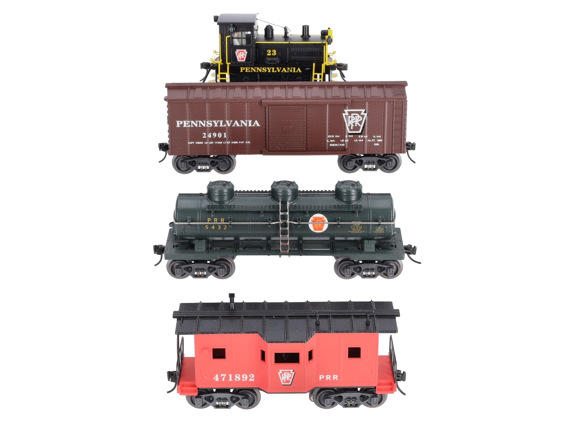 K-Line K-1419 Pennsylvania Plymouth Switcher O Gauge Train Set MT/Box