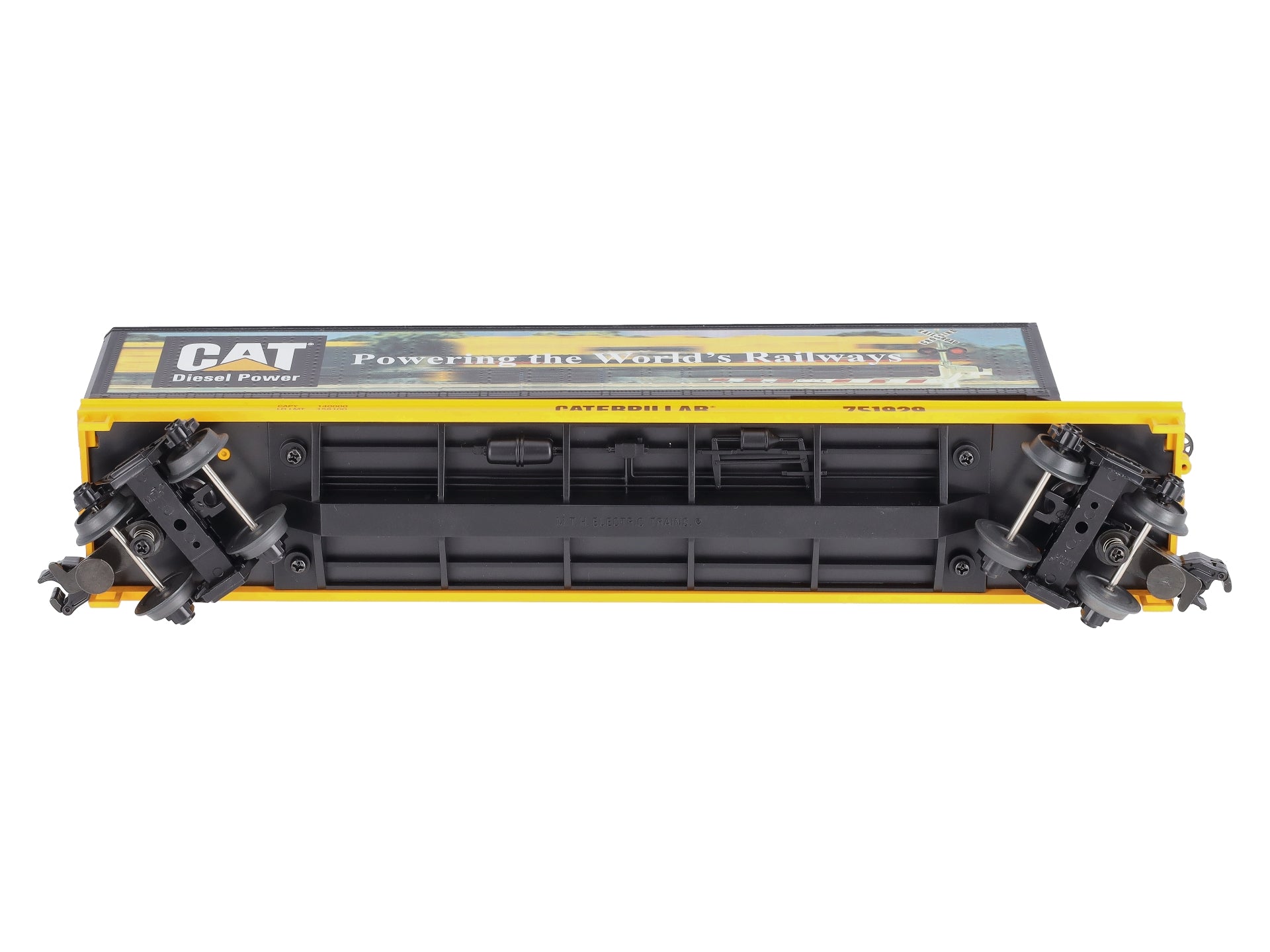 MTH 20-98135 O Gauge Caterpillar Flat Car with 48' Trailer #751929 LN/Box