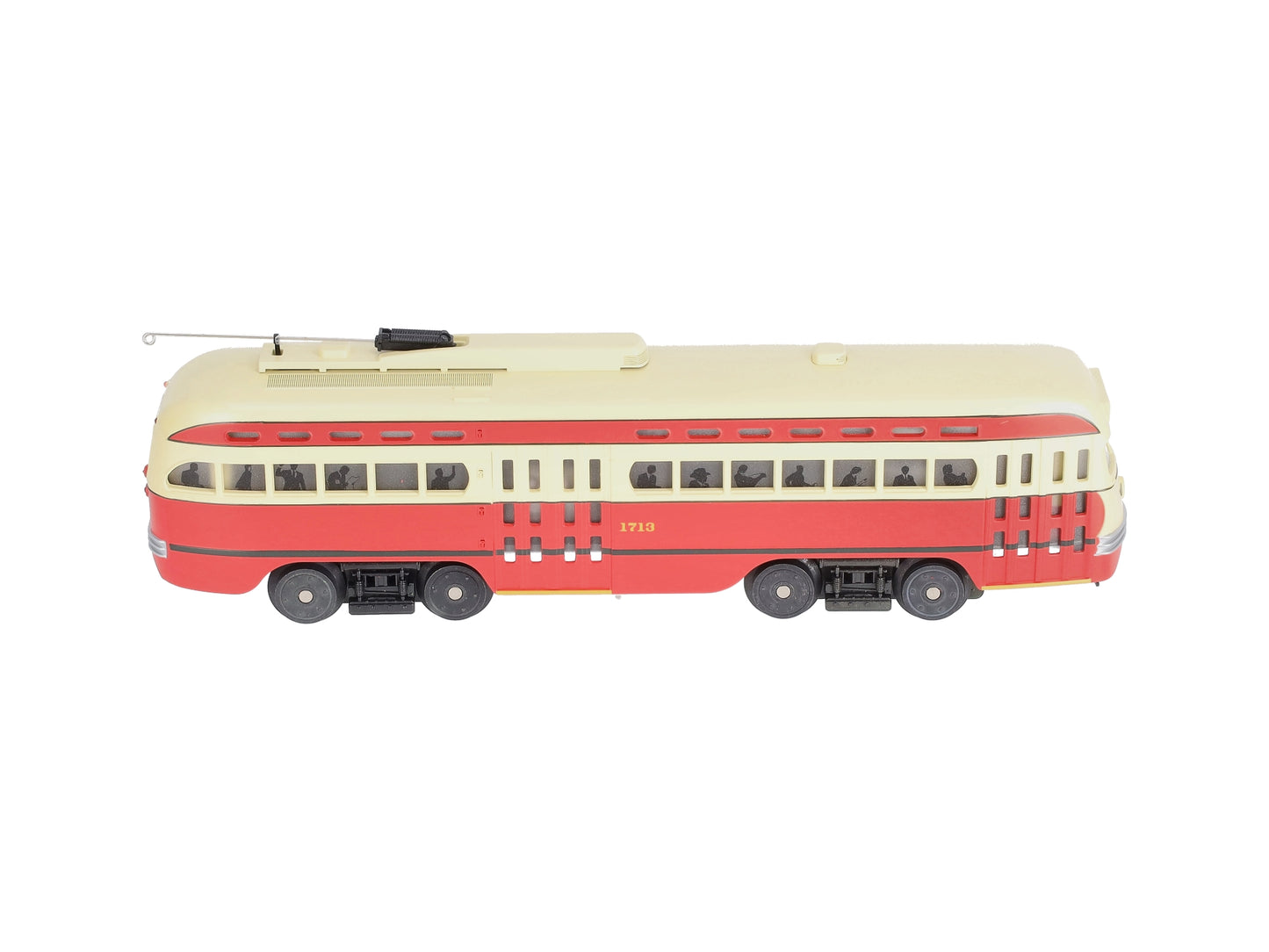 MTH 30-2505-0 O Gauge Pittsburgh PCC Electric Street Car #1713 NIB