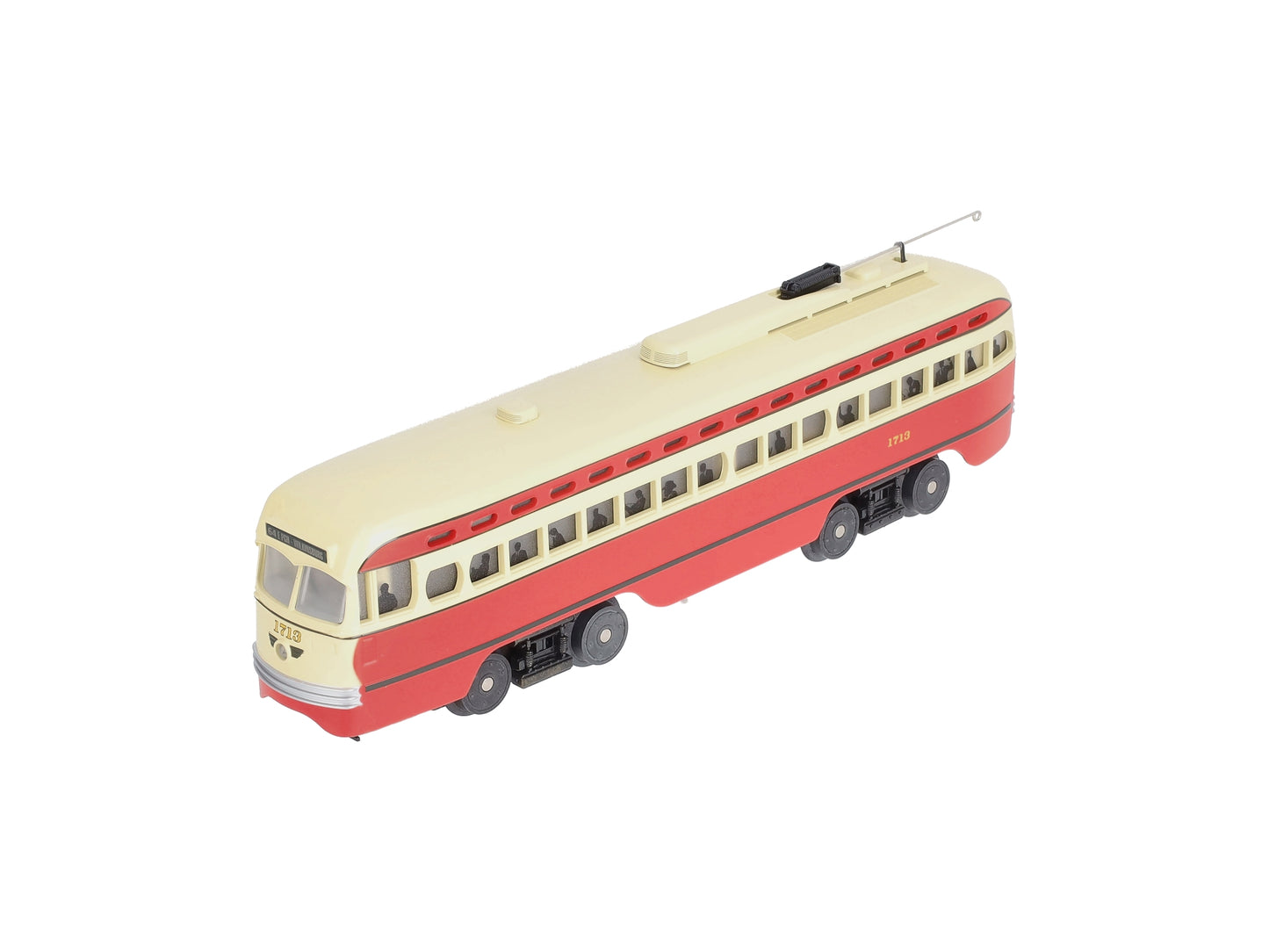 MTH 30-2505-0 O Gauge Pittsburgh PCC Electric Street Car #1713 NIB
