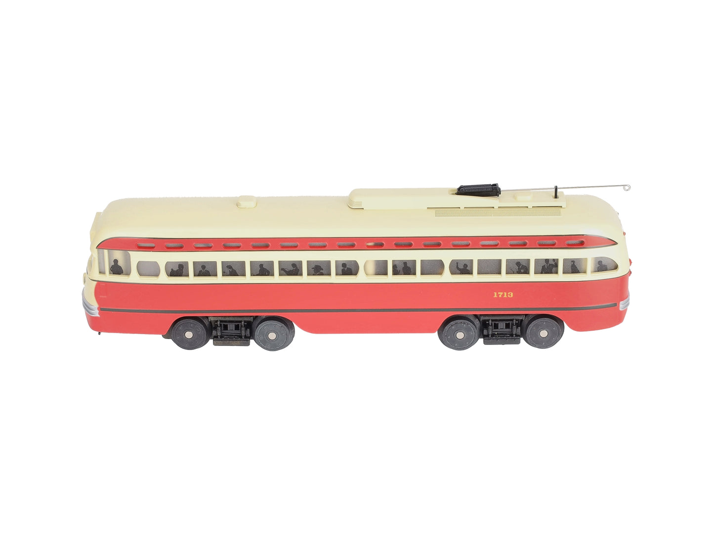 MTH 30-2505-0 O Gauge Pittsburgh PCC Electric Street Car #1713 NIB