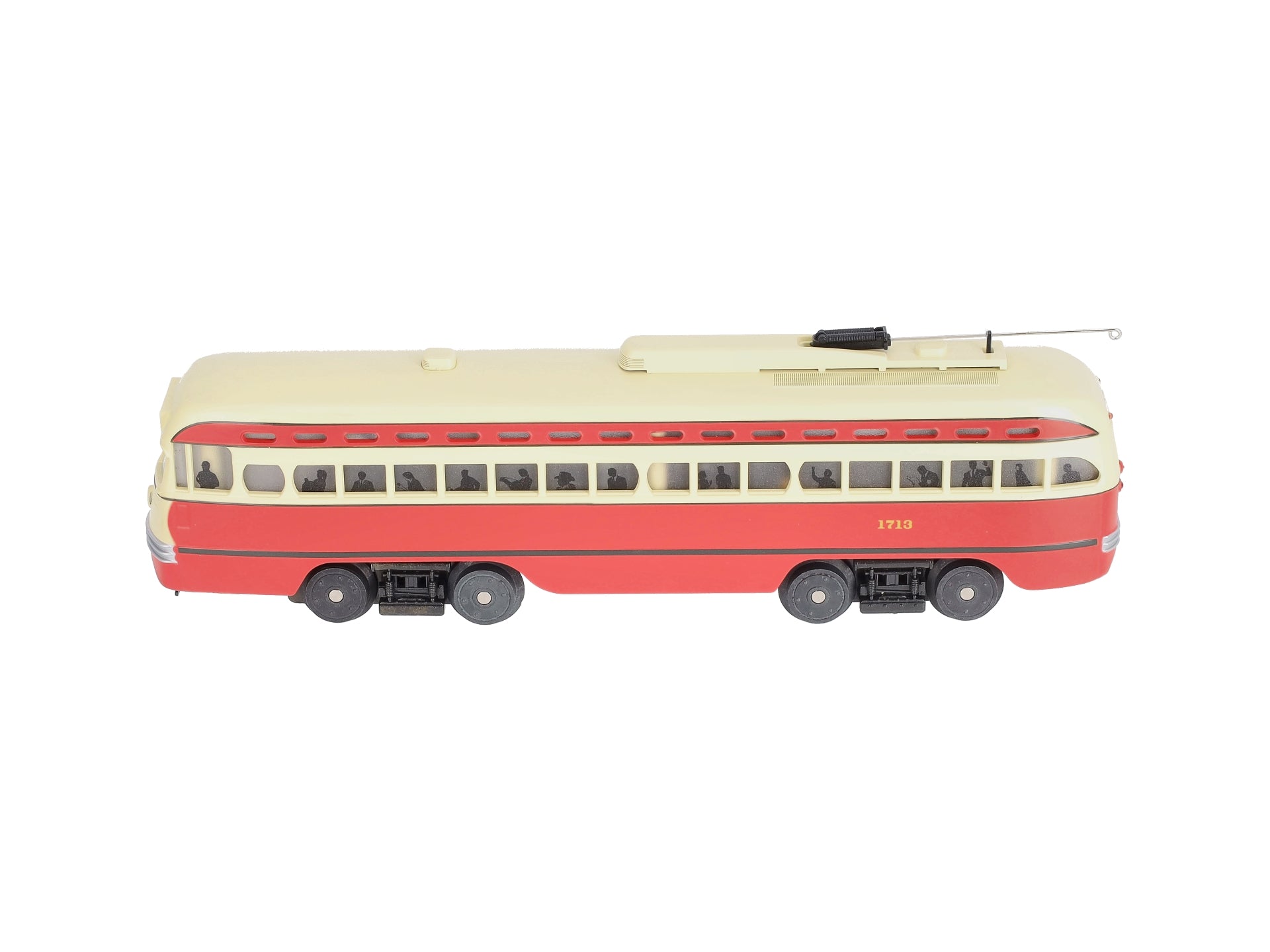 MTH 30-2505-0 O Gauge Pittsburgh PCC Electric Street Car #1713 NIB