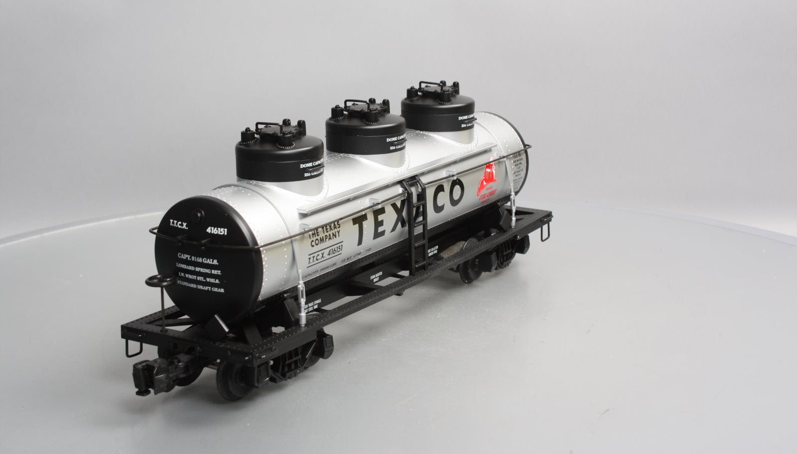 Aristo-Craft 41615 G Scale Texaco Triple Dome Tank Car LN/Box