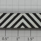 Lionel 8379-33 Black Fire Car Bumper with White Stripes