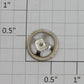 MTH TP-OF00030 Nickel Hopper Brake Wheel