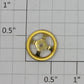 MTH TP-OF00034  Brass Hopper Brake Wheel