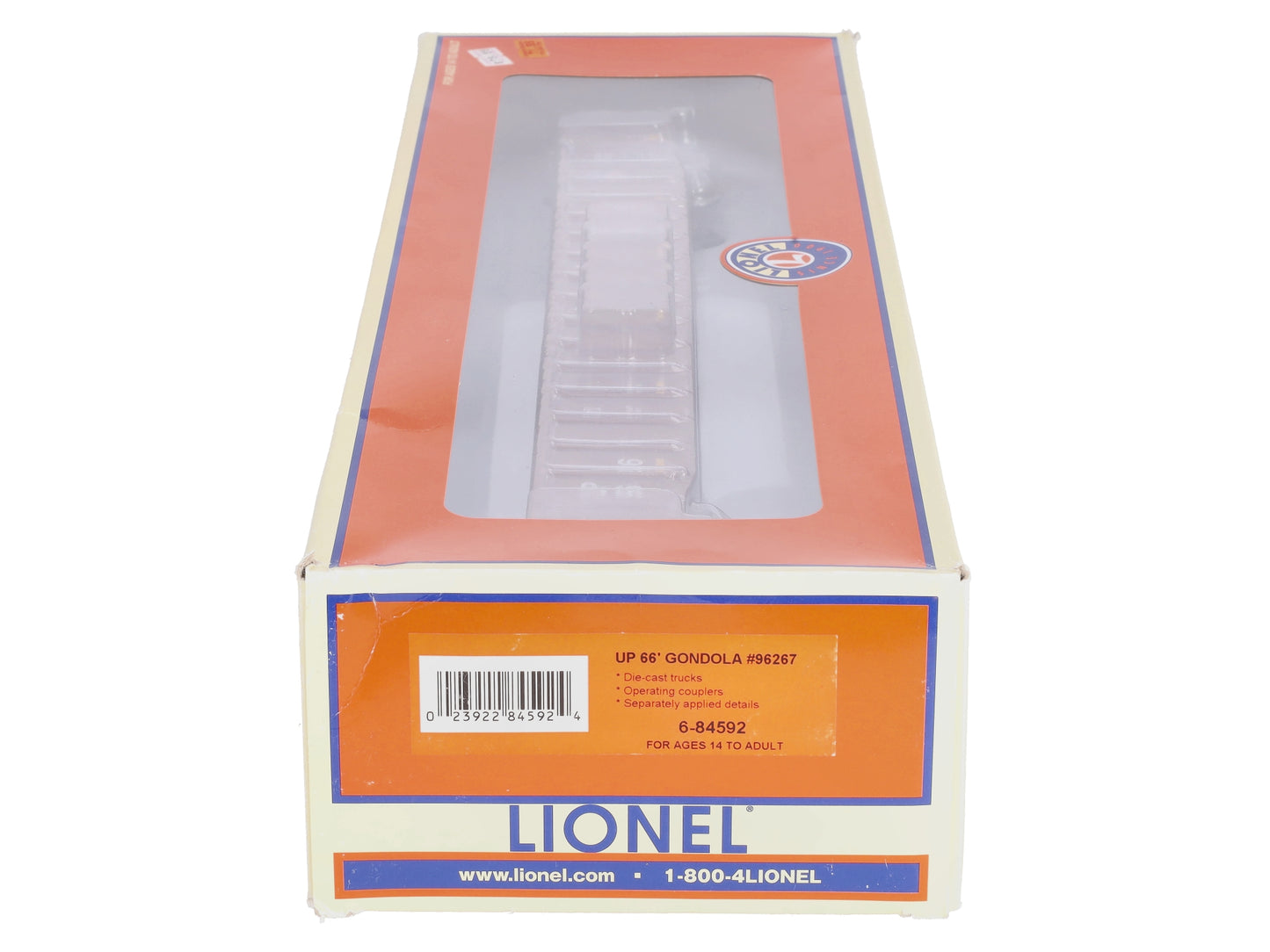 Lionel 6-84592 O Gauge Union Pacific 65' Mill Gondola #96267 LN/Box