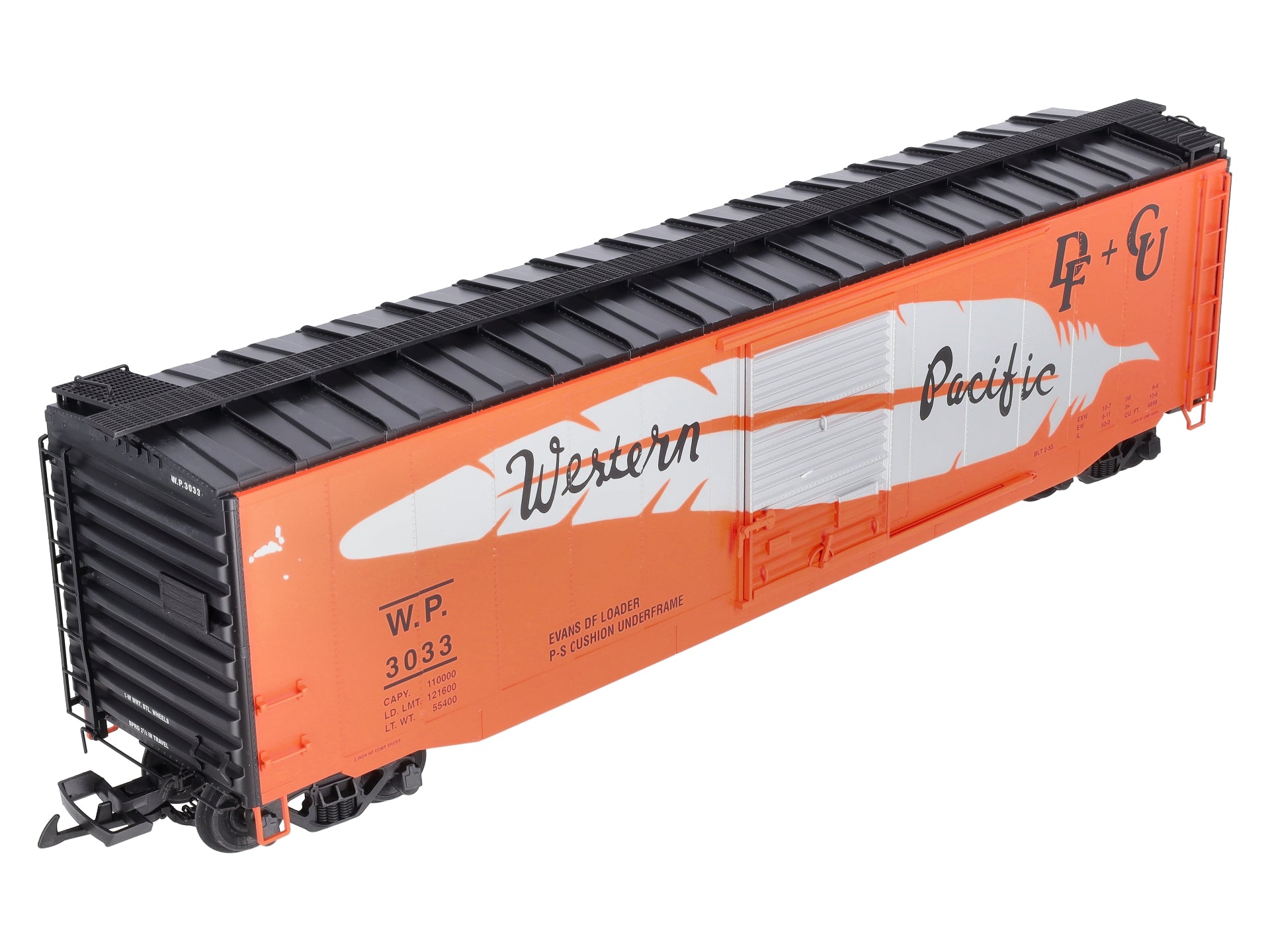 USA Trains 19321A G Western Pacific 50' Steel Boxcar
