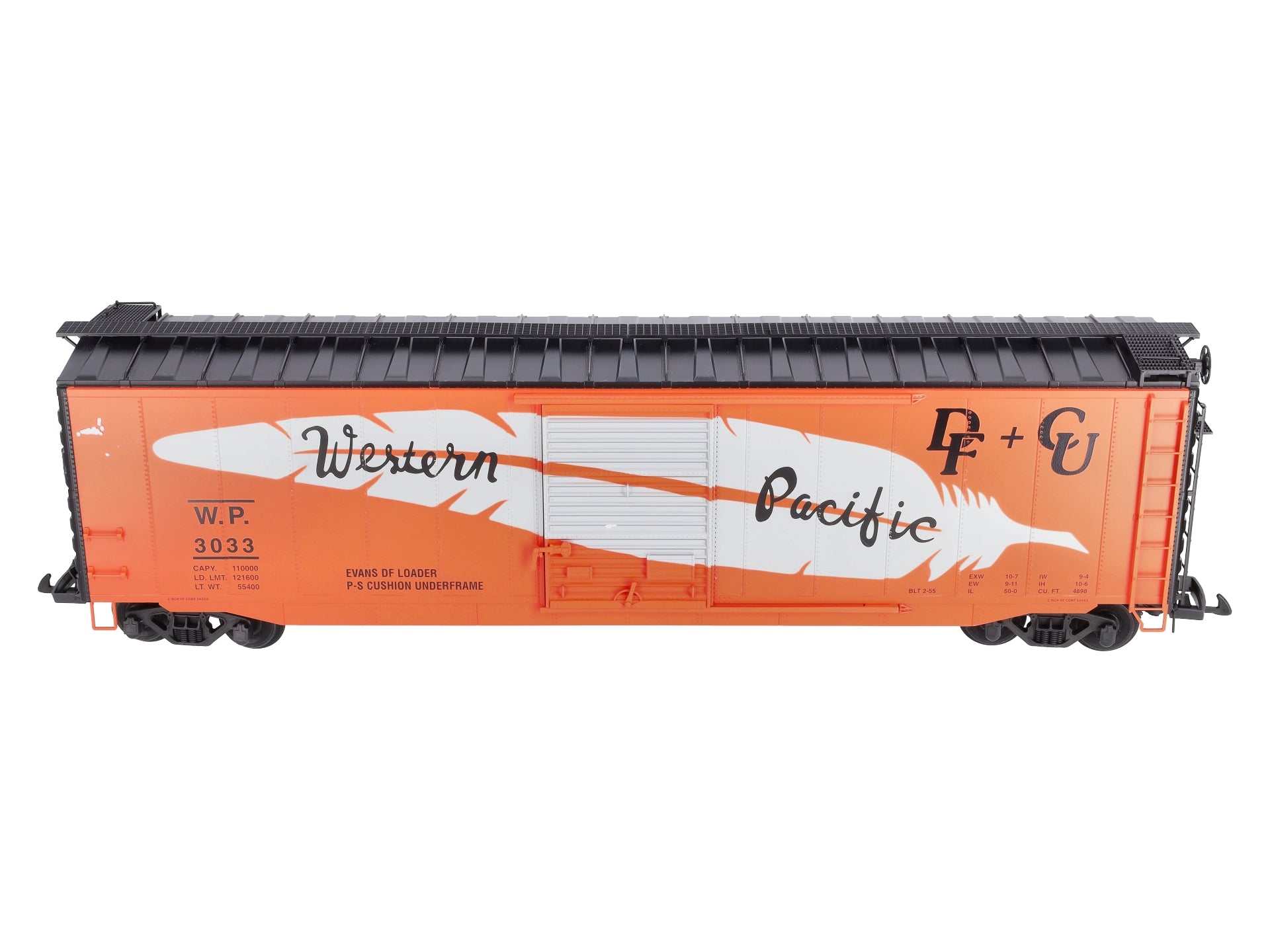 USA Trains 19321A G Western Pacific 50' Steel Boxcar