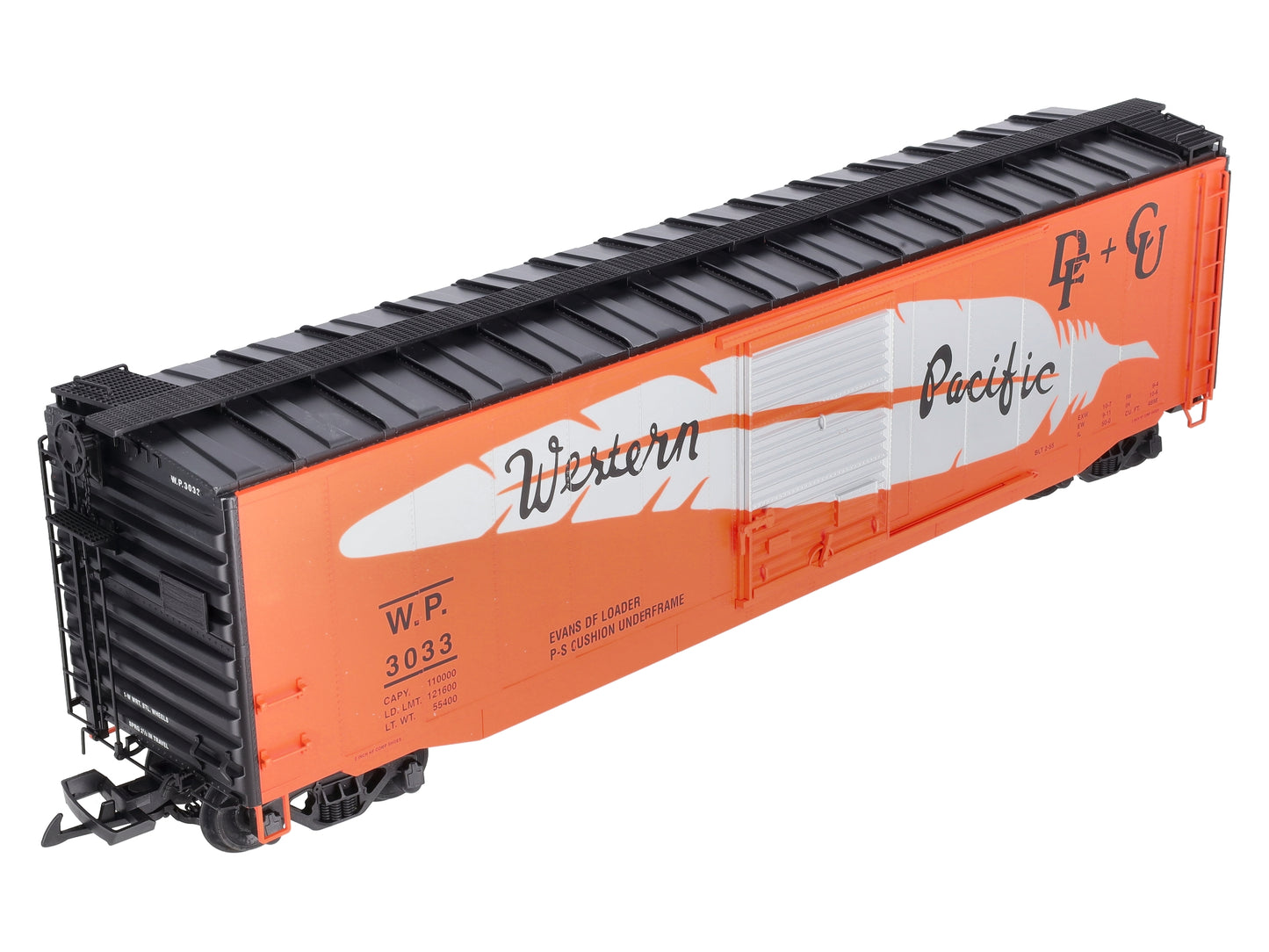 USA Trains 19321A G Western Pacific 50' Steel Boxcar