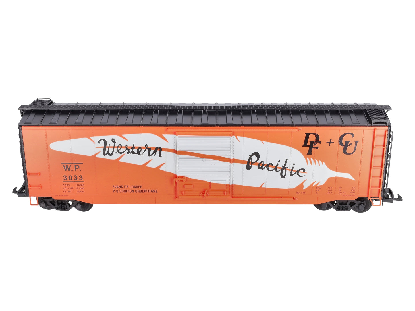 USA Trains 19321A G Western Pacific 50' Steel Boxcar