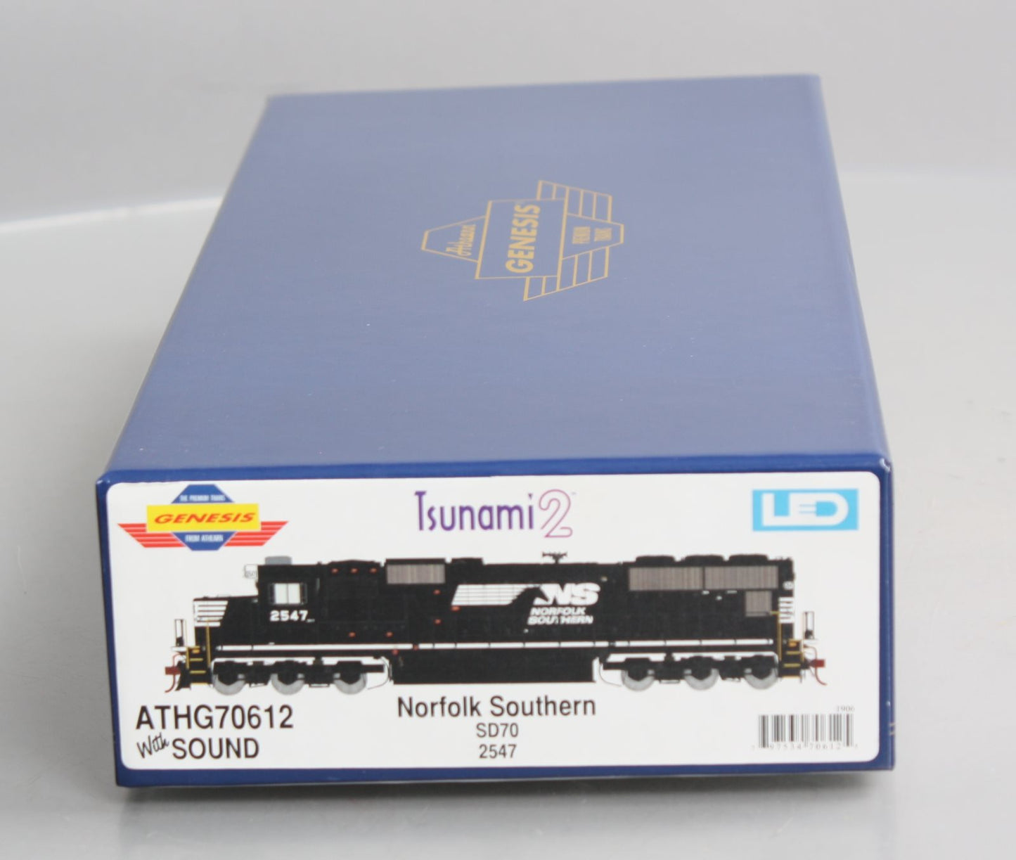 Athearn G70612 HO Norfolk Southern SD70 Diesel Locomotive w/DCC & Sound #2547
