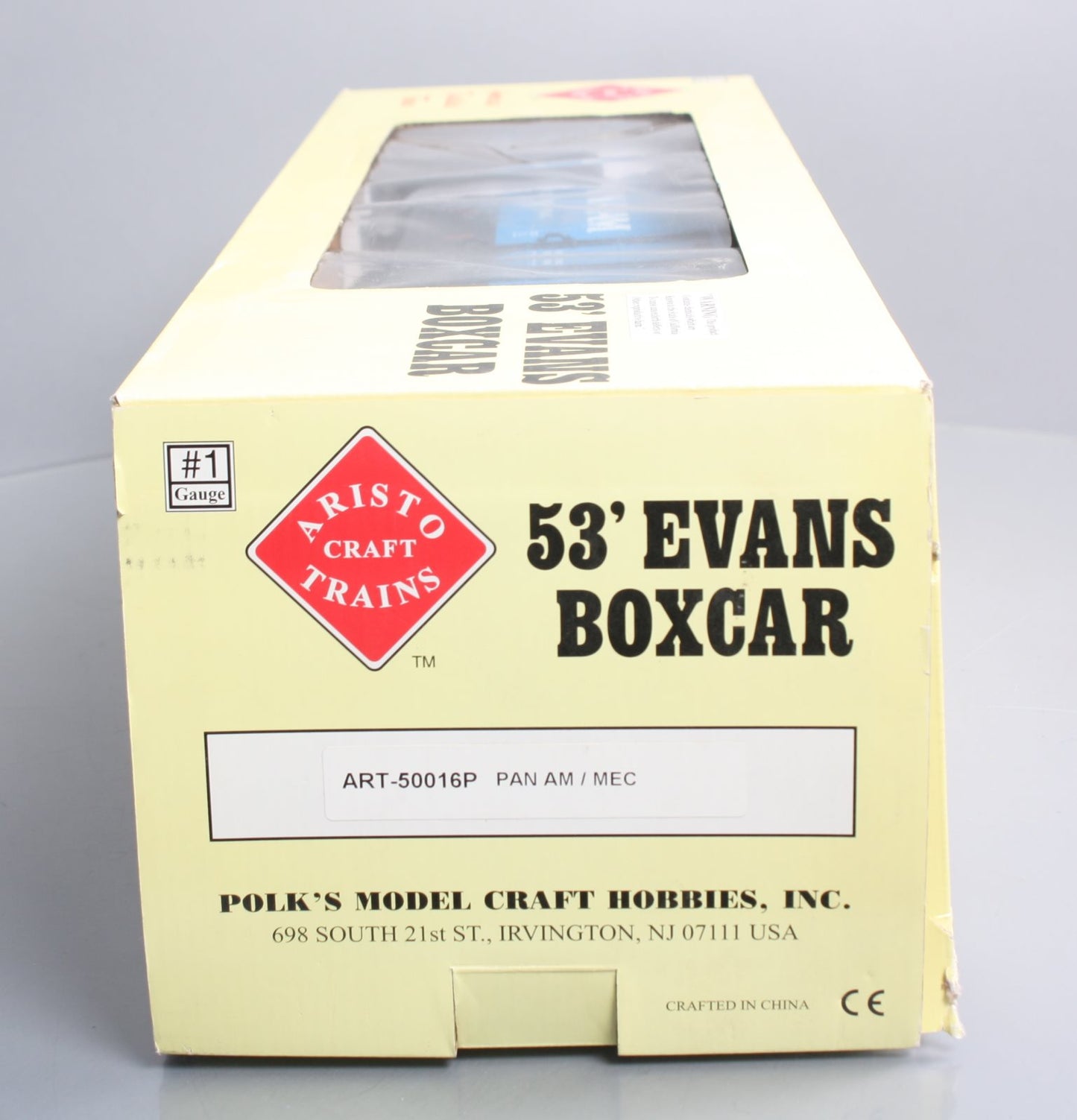 Aristo-Craft 50016P G Pan Am 53' Evans Boxcar # 31905 - Metal Wheels