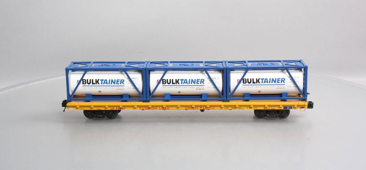 MTH 20-95241 O Gauge Union Pacific Flat Car w/ Tank Containers LN/Box