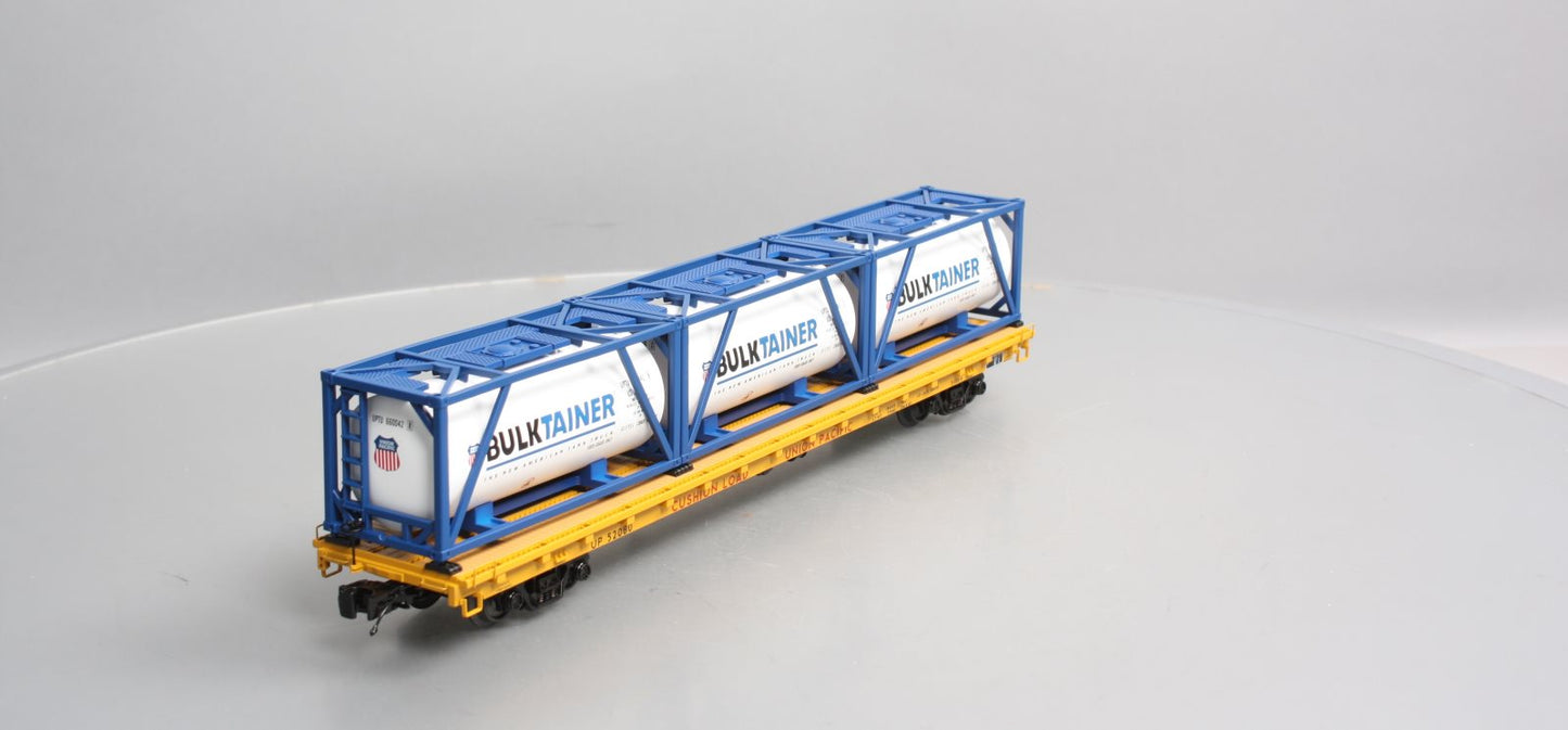 MTH 20-95241 O Gauge Union Pacific Flat Car w/ Tank Containers LN/Box