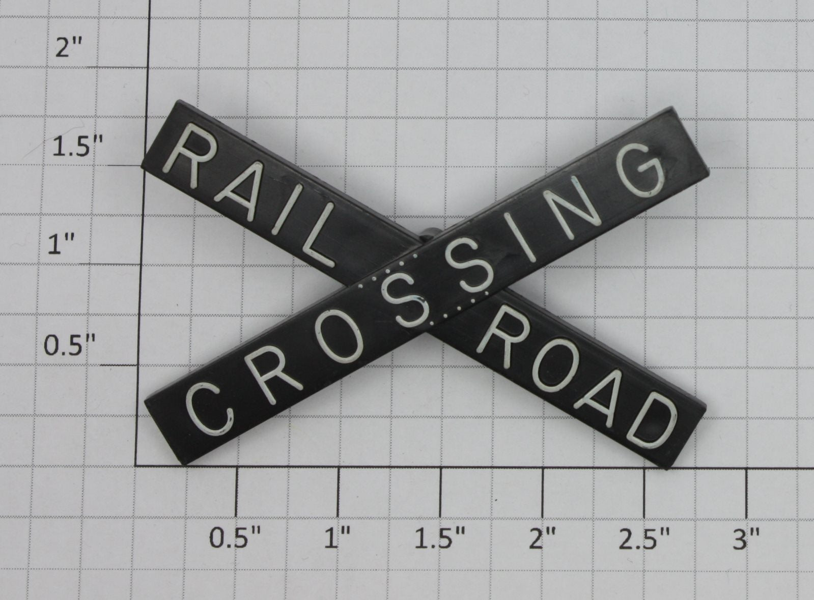 Lionel 154-34 Black Rail Road Crossing Arms with White Lettering