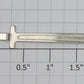 MTH EC-1250012 RailKing Starter 2-6-0 Nickel Main Rod
