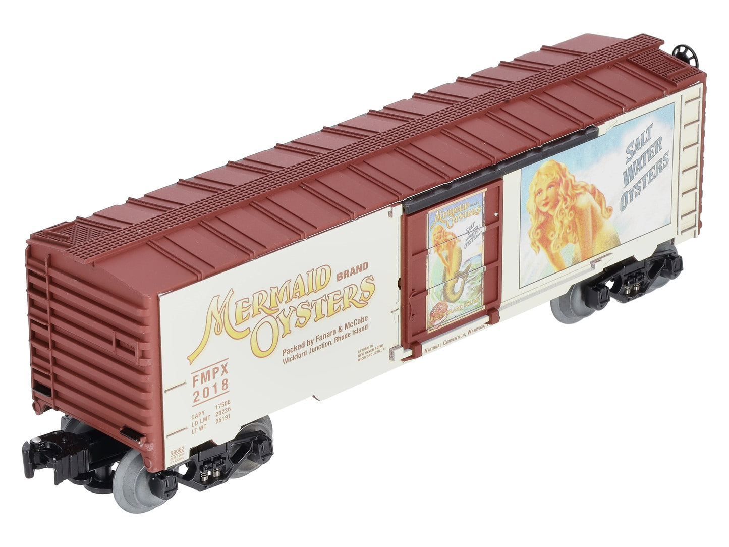 Lionel 6-58062 O 2018 TCA Mermaid Oysters Boxcar NIB