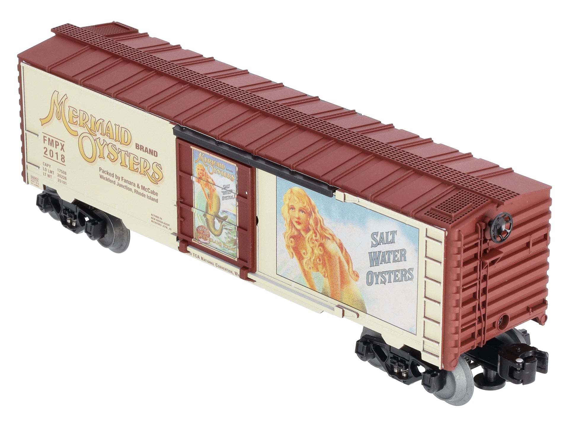Lionel 6-58062 O 2018 TCA Mermaid Oysters Boxcar NIB