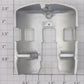 Lionel 3474-7 Die-Cast Silver Painted Observation End