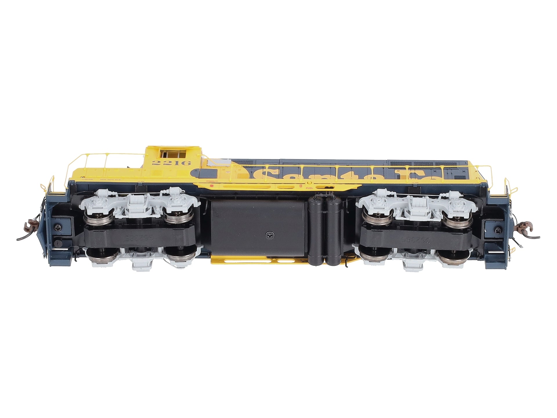 Athearn G64258 HO Santa Fe GP7u Diesel Locomotive with DCC and Sound #2216