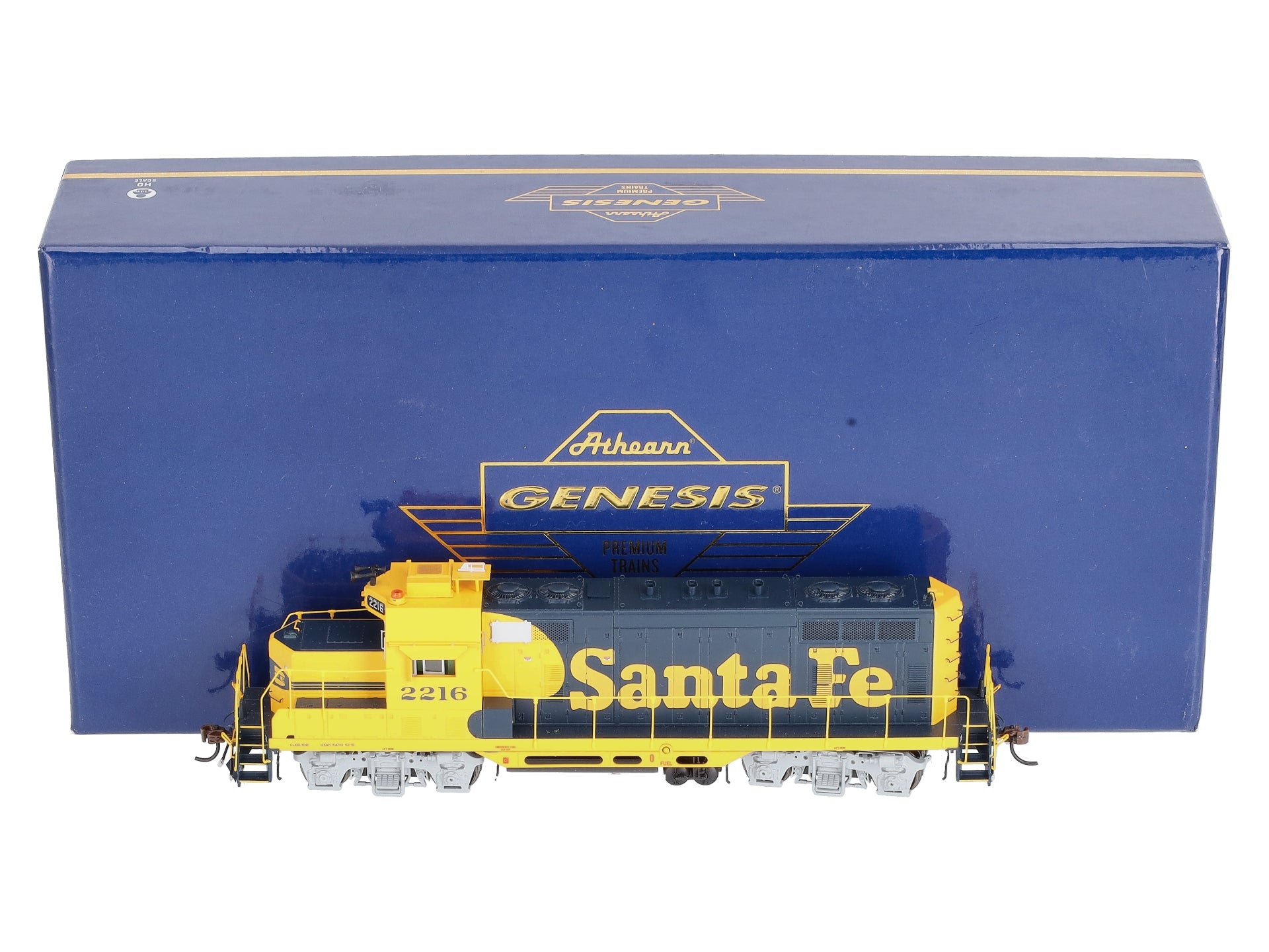 Athearn G64258 HO Santa Fe GP7u Diesel Locomotive with DCC and Sound #2216