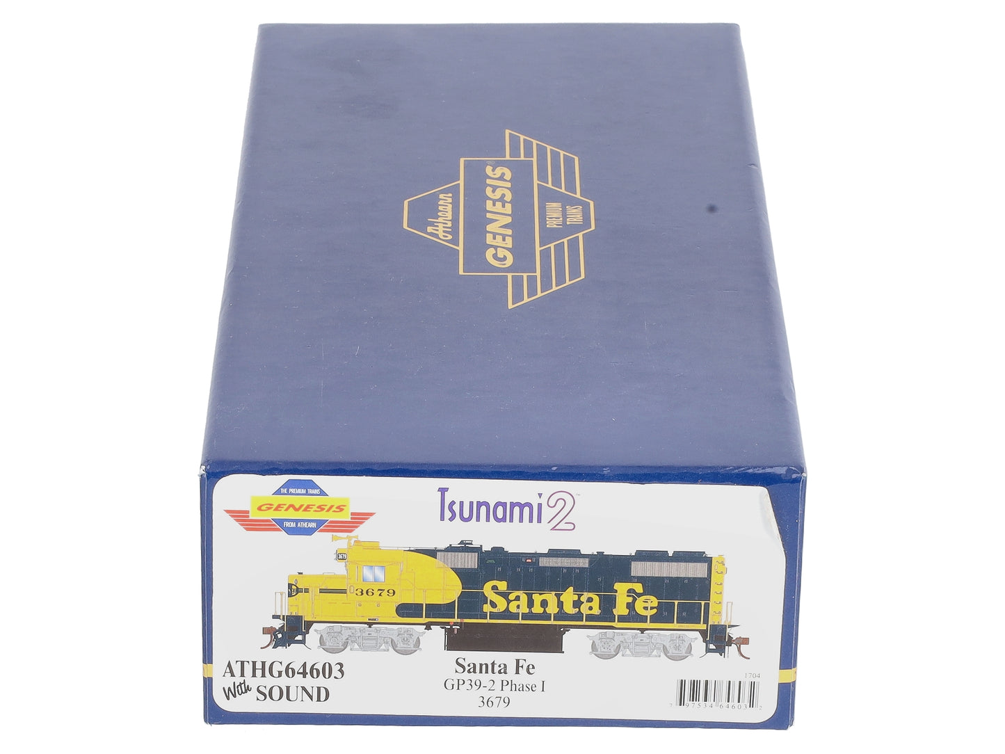 Athearn G64603 HO Santa Fe GP39-2 Phase II Diesel Locomotive DCC & Sound #3679