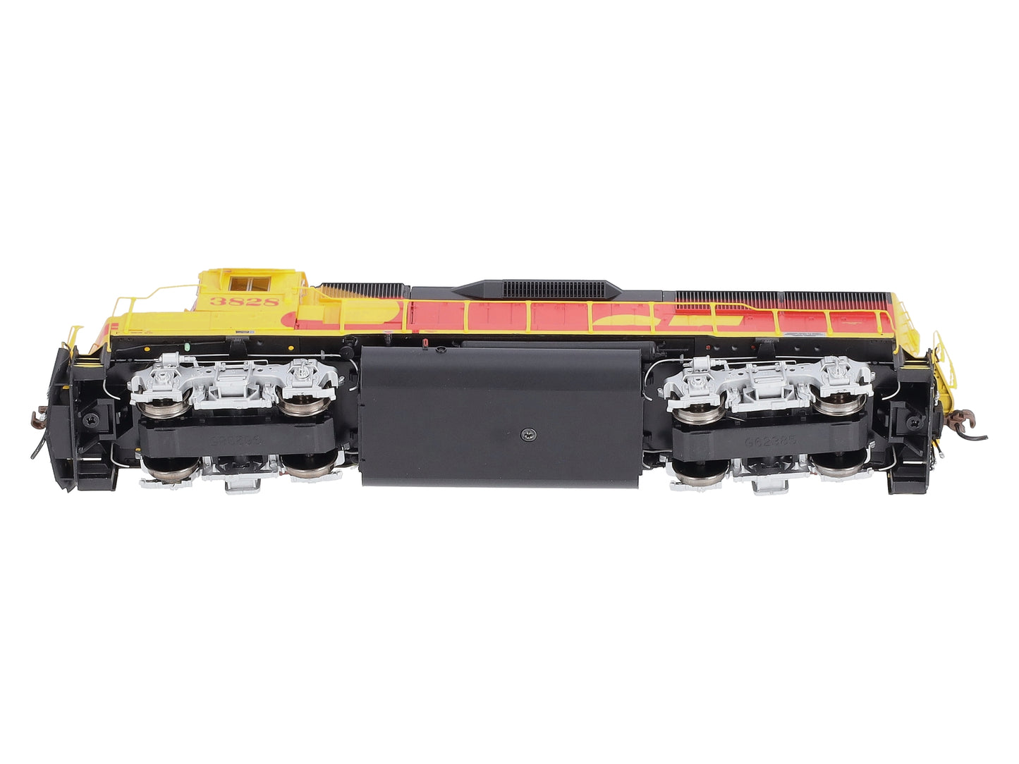 Athearn G65794 HO SF/Red & Yellow GP50 Diesel Locomotive w/DCC & Sound #3828