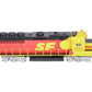 Athearn G65794 HO SF/Red & Yellow GP50 Diesel Locomotive w/DCC & Sound #3828