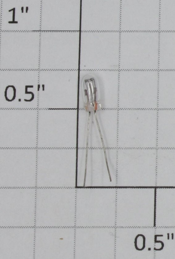 MTH CG-0000011 18V 60m Passenger Car 2-Wire Grain of Wheat Clear Light Bulb