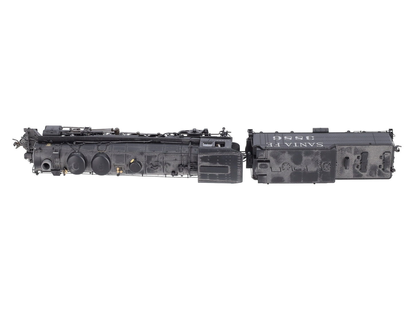 Broadway Limited 2194 HO Scale ATSF 2-10-2 Steam Locomotive #3886 w/DCC, Sound