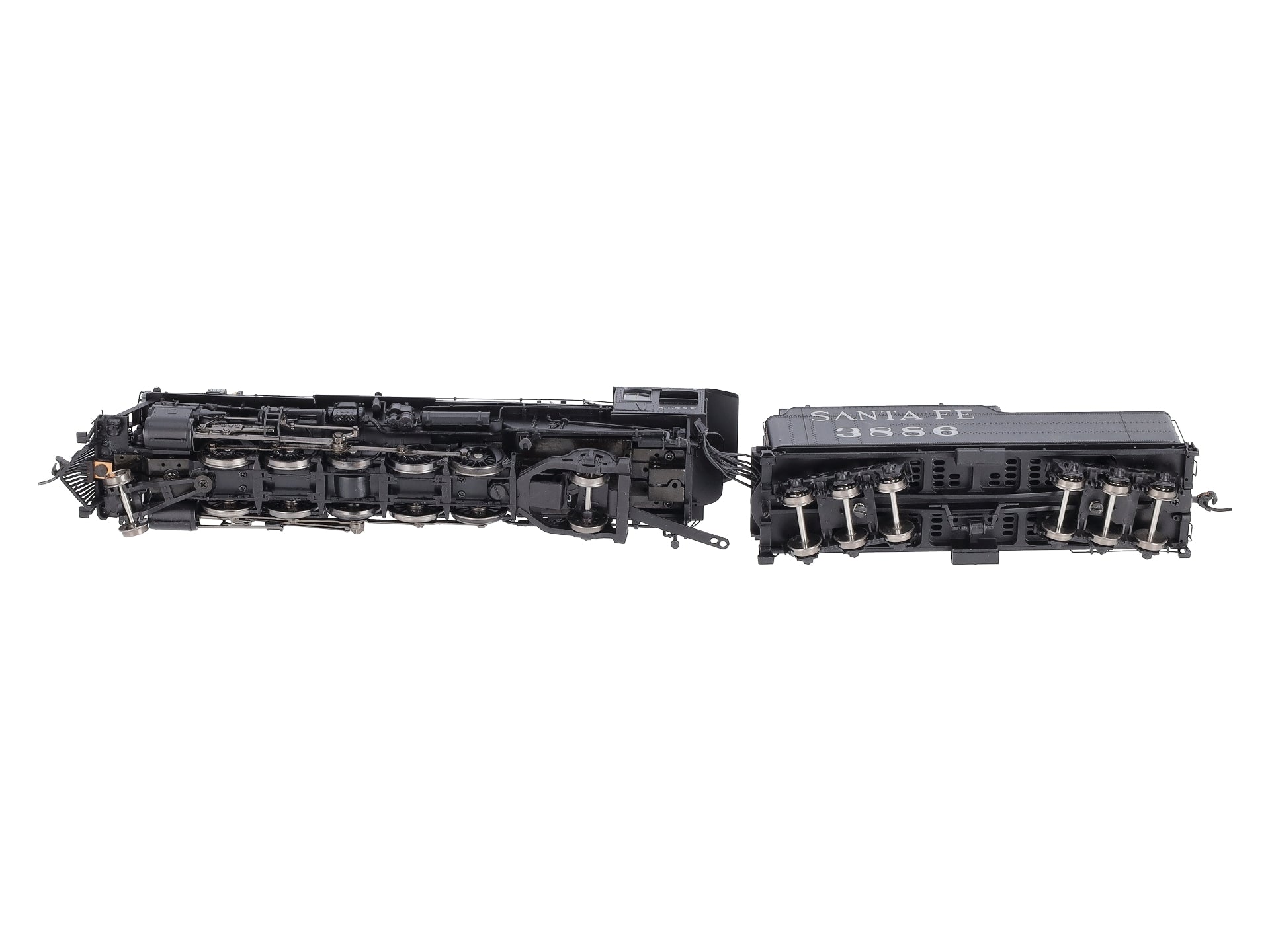 Broadway Limited 2194 HO Scale ATSF 2-10-2 Steam Locomotive #3886 w/DCC, Sound