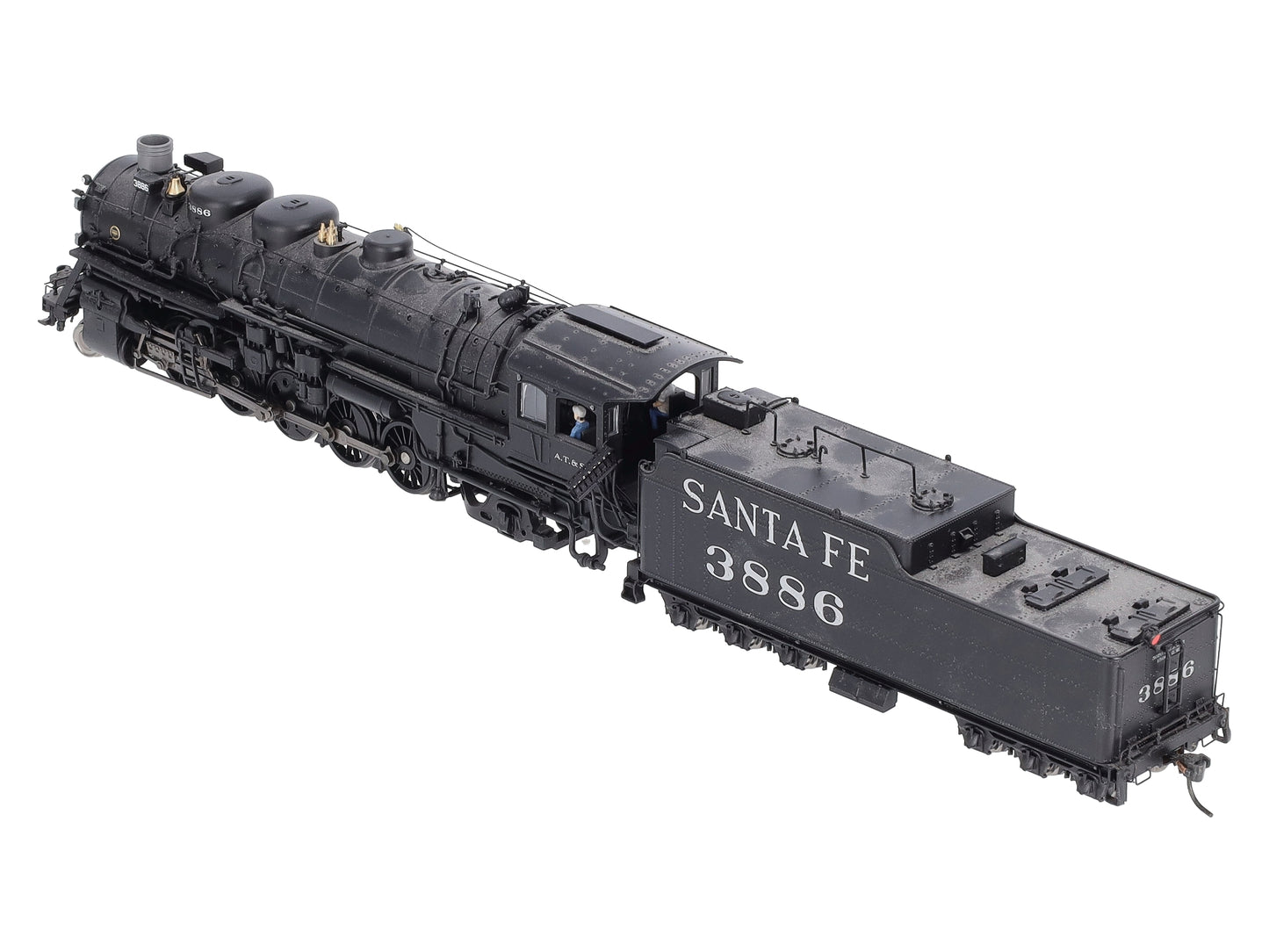 Broadway Limited 2194 HO Scale ATSF 2-10-2 Steam Locomotive #3886 w/DCC, Sound