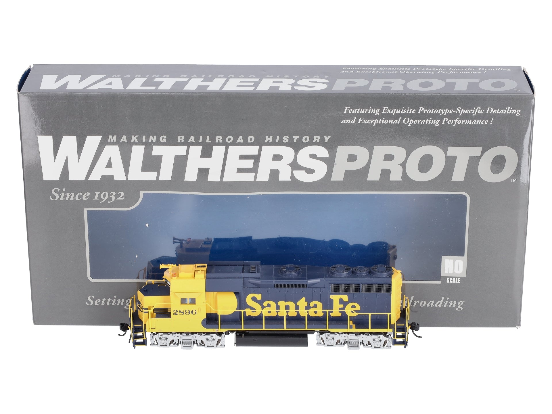 Walthers 920-42163 HO SF EMD GP35 Phase 2 w/Sound & DCC Diesel Locomotive #2896
