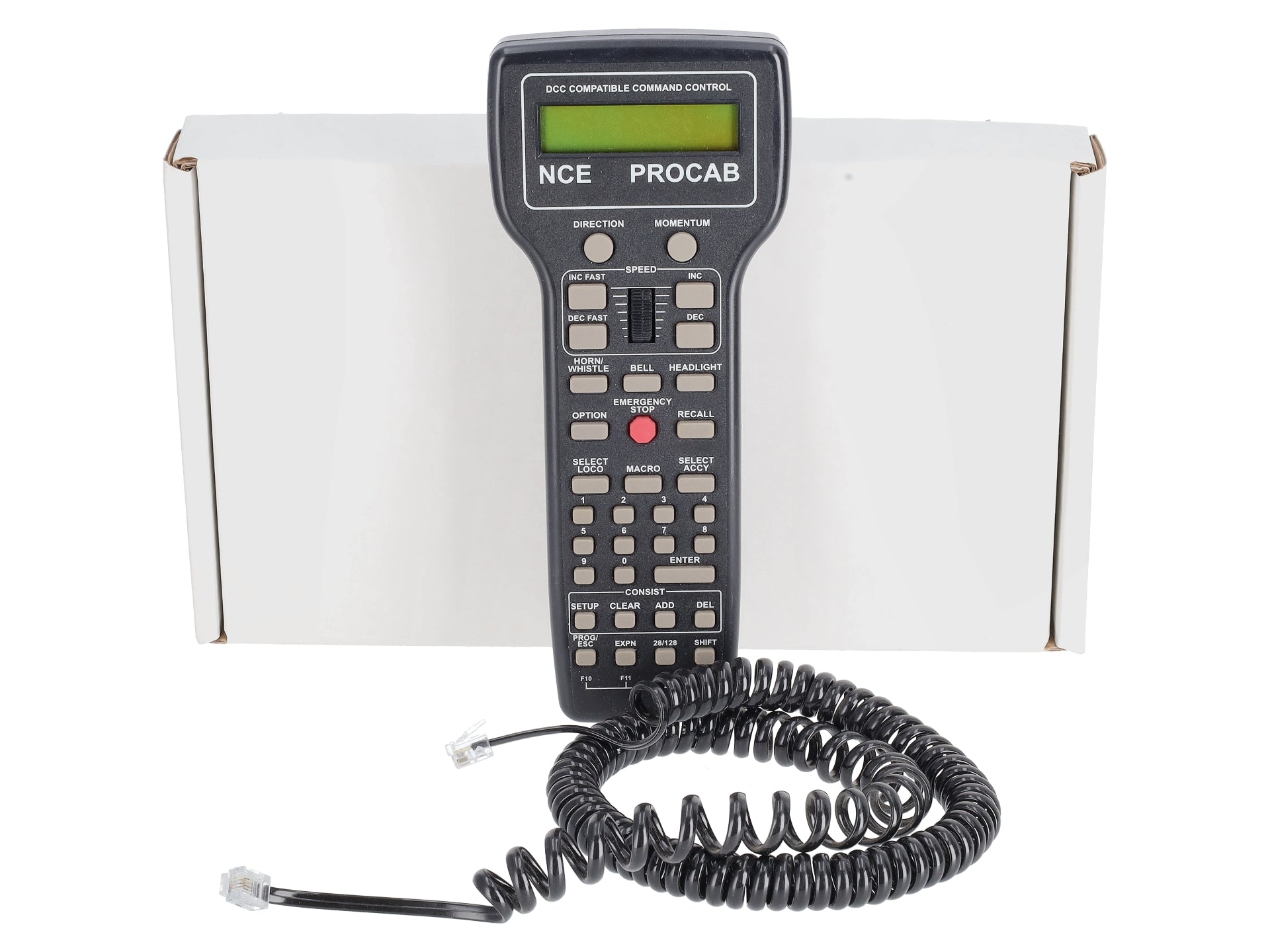 NCE Corporation 010 ProCab Deluxe Master Cab Handheld Remote with LCD Screen