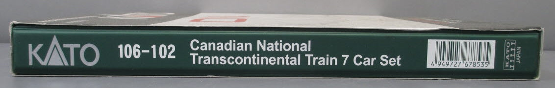 Kato 106-102-1 N Canadian National Transcontinental Passenger Car Set (Set of 7) LN/Box